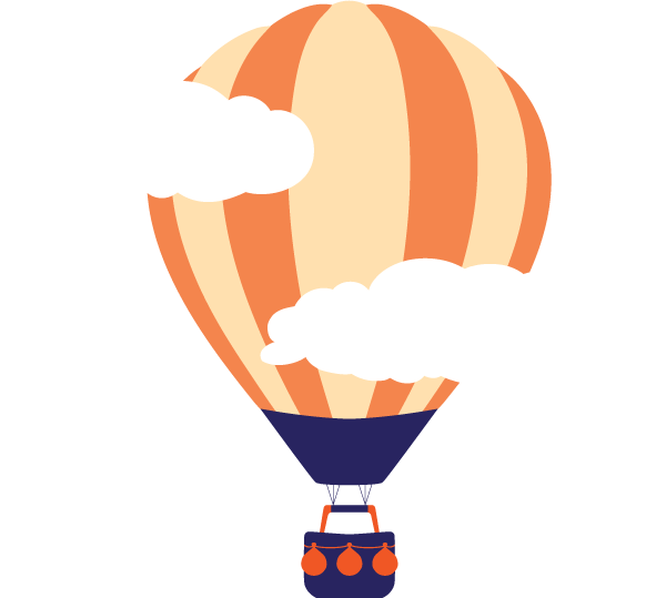 up early intervention hot air balloon clouds
